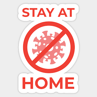 Stay At Home Corona Virus Covid-19 Sticker